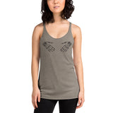 bony fingers women's racerback tank