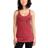 bony fingers women's racerback tank
