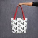 skulls tote bag