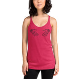 bony fingers women's racerback tank